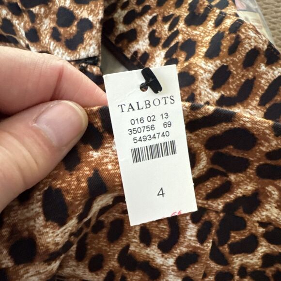 Talbots Leopard Print Ankle Pants - Picture 5 of 11